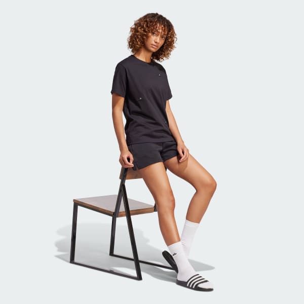 Zwart Lounge Slide Graphic T-Shirt