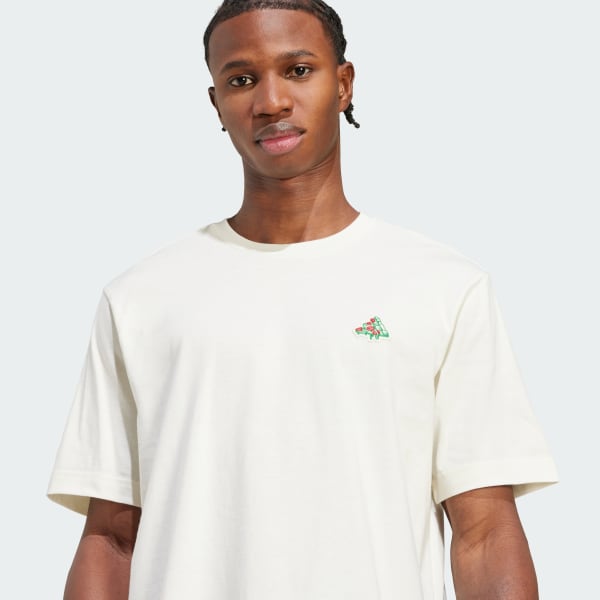 Camiseta estampada Mini Pizza - Branco adidas | adidas Brasil