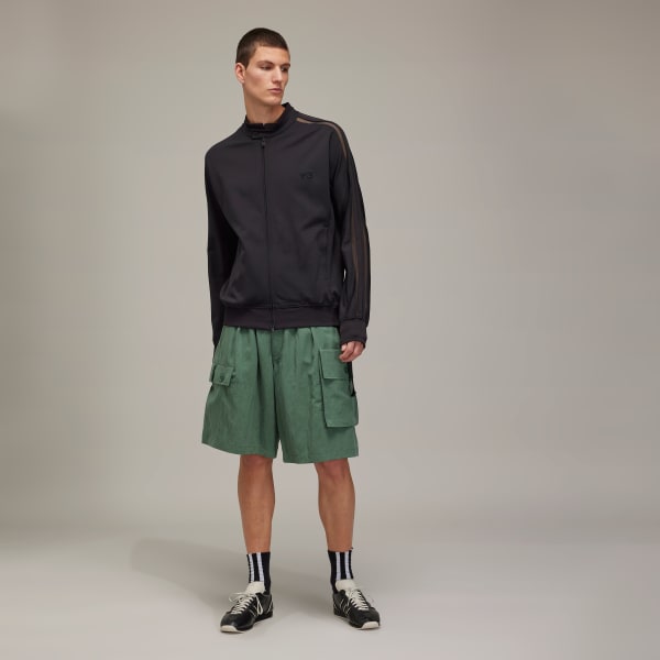 Green Y-3 Washed Twill Shorts