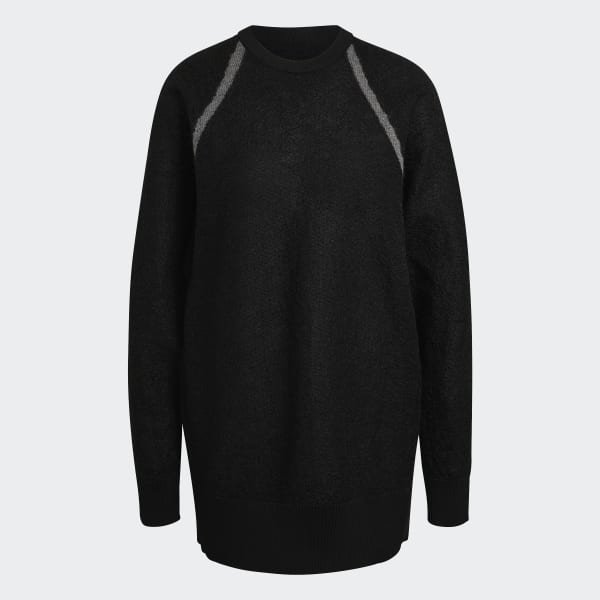 Schwarz Y-3 Classic Sheer Knit Sweatshirt AT140
