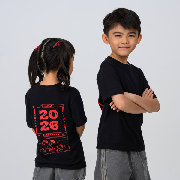Black Year Of The Horse Calendar Kids Tee