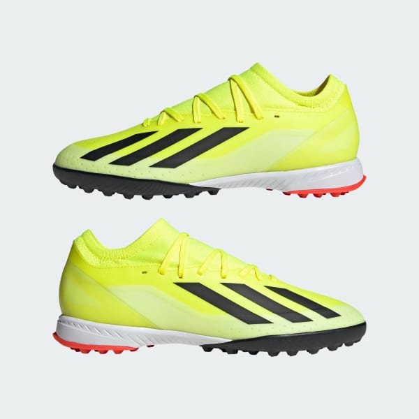 未使用　X CRAZYFAST LEAGUE TF 9 US イエロー/ブラック Adidas X Crazyfast League TF Men 9US Yellow/Black/White