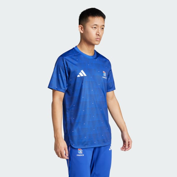 Bleu T-shirt d'entraînement de handball France