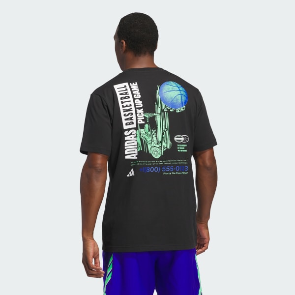 Black Pick-up Game Graphic Tee