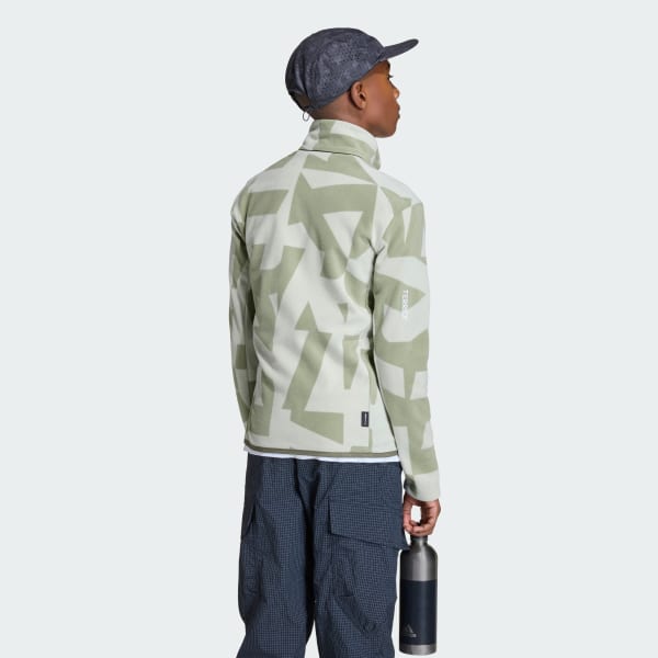 Vert Polaire zippée imprimée Terrex Multi Enfants