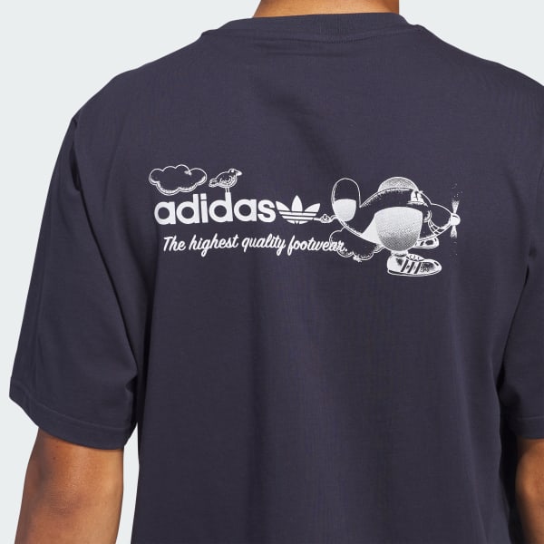 ◆adidas◆ Dog Plain Tee Gender Neutral JD2831 adidas Dog Hoop Patch Graphic Tee - Blue | Free Shipping