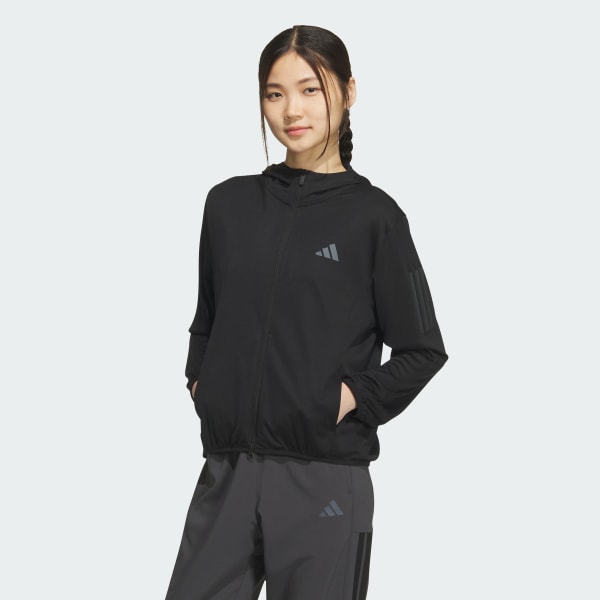 ブラック マストハブ UV ニット フルジップ パーカー