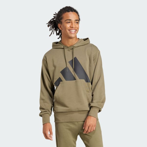 Verde Felpa con cappuccio Essentials Big Logo French Terry