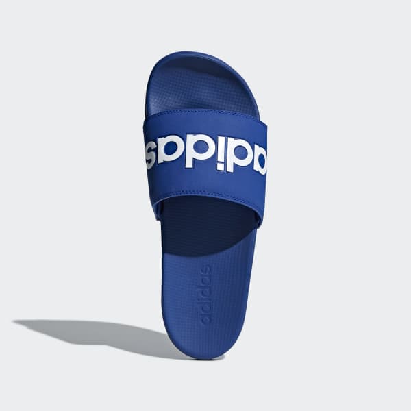 adidas blue flip flops
