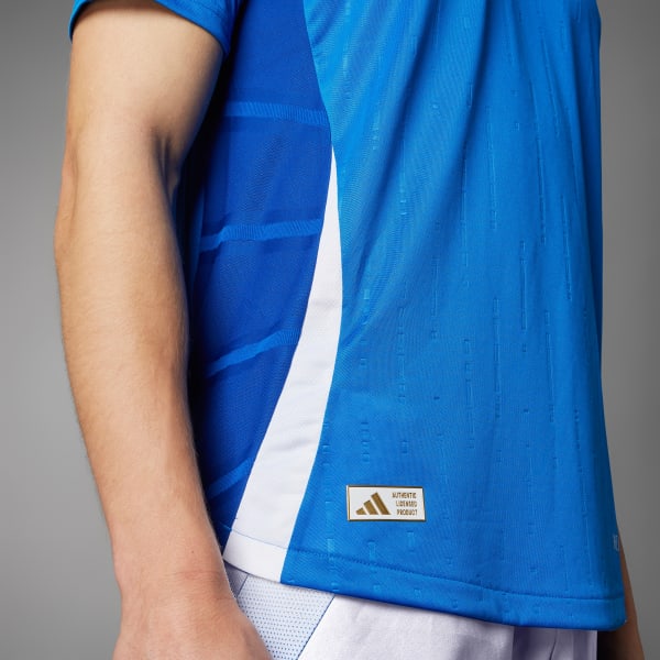 Niebieski Koszulka Italy 2024 Home Authentic