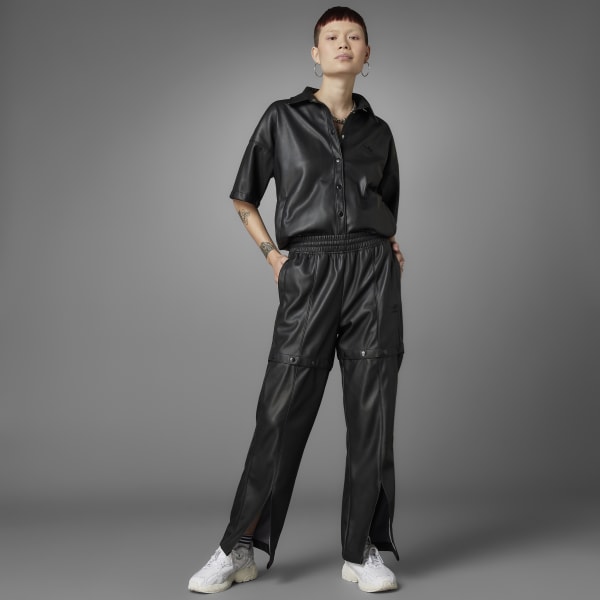 Μαύρο Always Original Faux Leather Track Pants