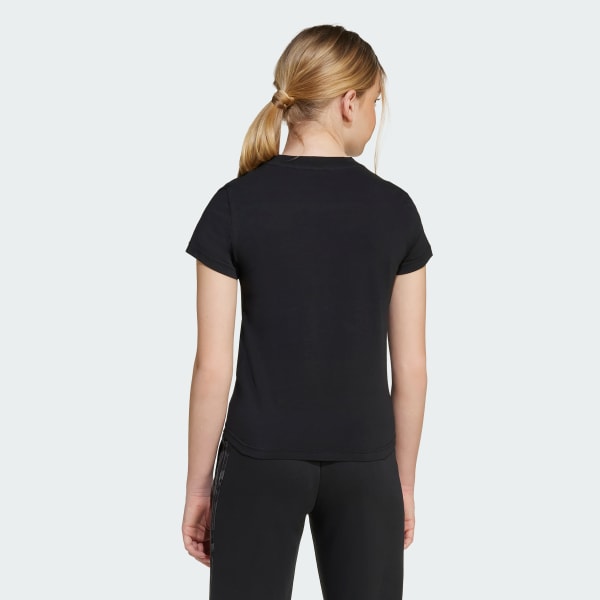 Svart adidas Girls Animal Big Logo Single Jersey T-Shirt Kids