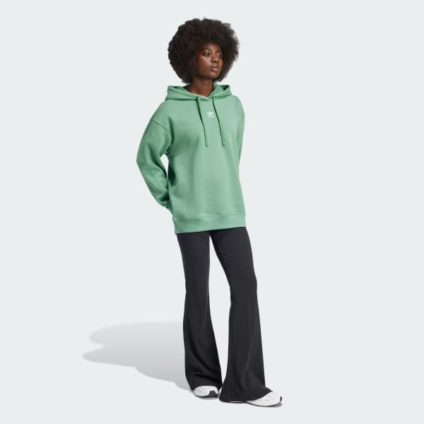 Vert Veste à capuche ample molleton Essentials