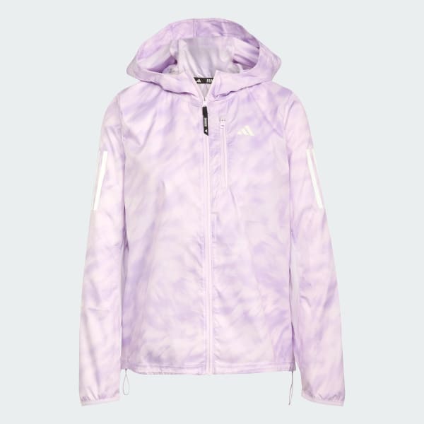 パープル オウン ザ ラン総柄プリントジャケット