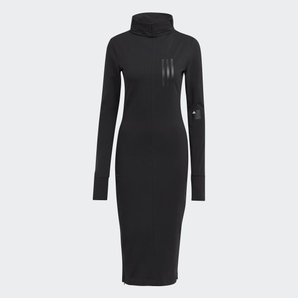 Zwart Mission Victory Mid-Length Jurk CN814