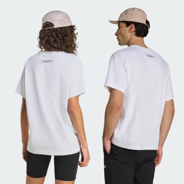 Blanco POLERA GRAPHIC TERREX ROCKS LOGO