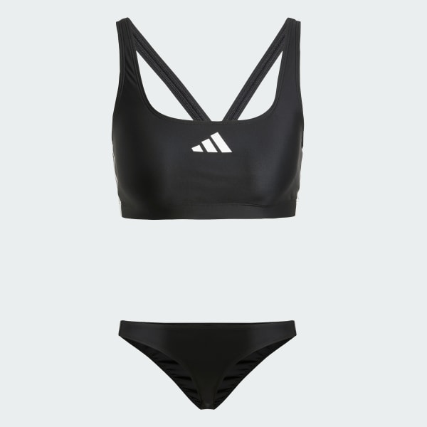 Noir Bikini 3 bandes dos en V
