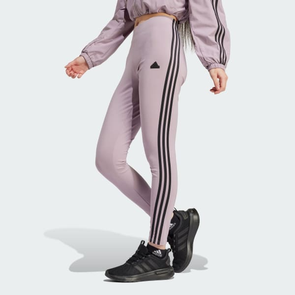 adidas LOUNGEWEAR Essentials 3-Stripes Leggings - Green | adidas Canada