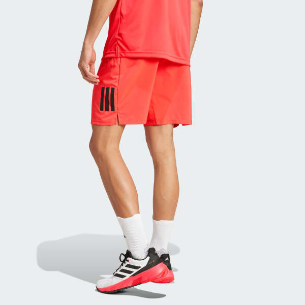 Rojo Shorts de Tenis Club Climacool 3 Tiras