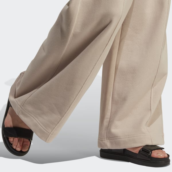Brown Premium Essentials Pintuck Pants