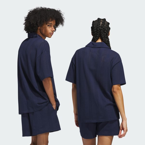 Azul Camisa Summer Knit Shooting (Unissex)