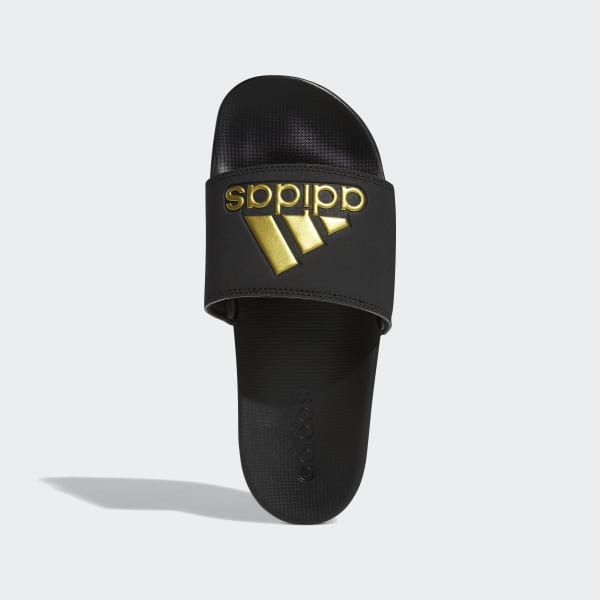 Adidas cloudfoam black and gold hotsell