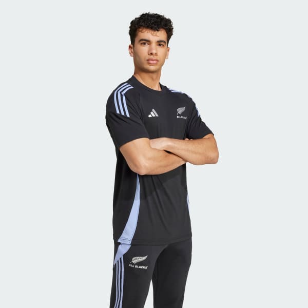 Black All Blacks Rugby Cotton Tee