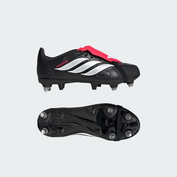 Nero PREDATOR LEAGUE Fold-Over Tongue Soft Ground Football Boots Kids