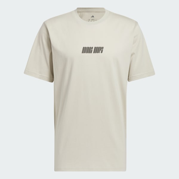 Beige Polo adidas Hoops Estampado
