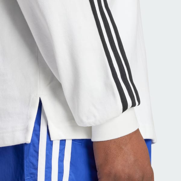 adidas Adicolor Rugby Polo Shirt - White | Free Shipping