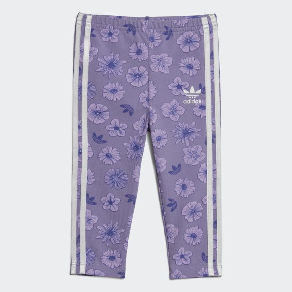 Lila Floral Leggings Set