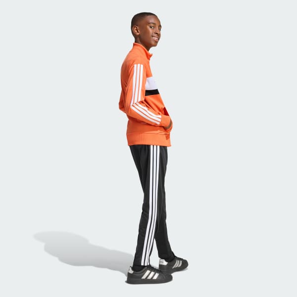 Orange Seasonal Essentials Tiberio 3-Stripes Tricot Track Suit Kids