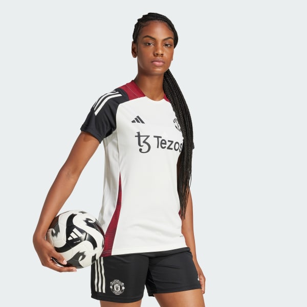 White Manchester United Tiro 24 Training Jersey