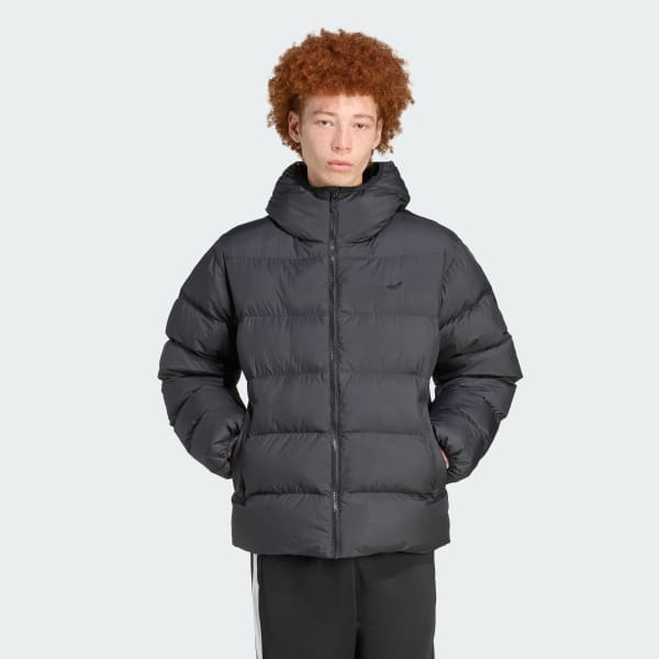 Zwart Tonal Puffer Capuchonjack