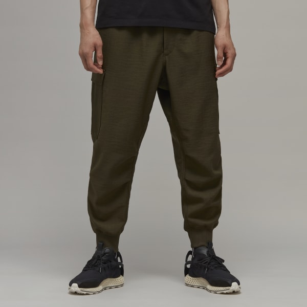 Czerń Classic Sport Uniform Cuffed Cargo Pants QY442
