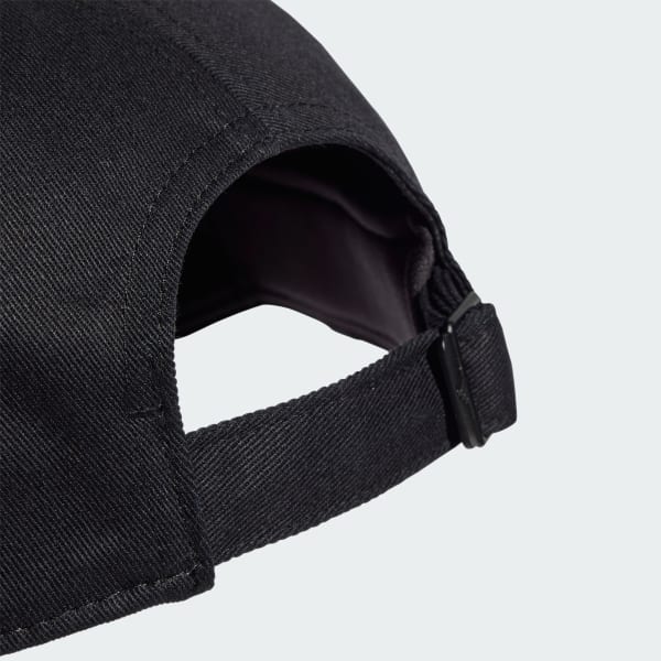 Black 3-Stripes New Logo Baseball Cap