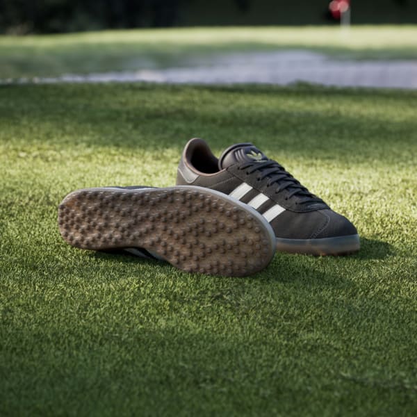 スニーカー adidas gazelle spikeless JQ7747 adidas Gazelle Spikeless Golf Shoes - Brown | Free Shipping
