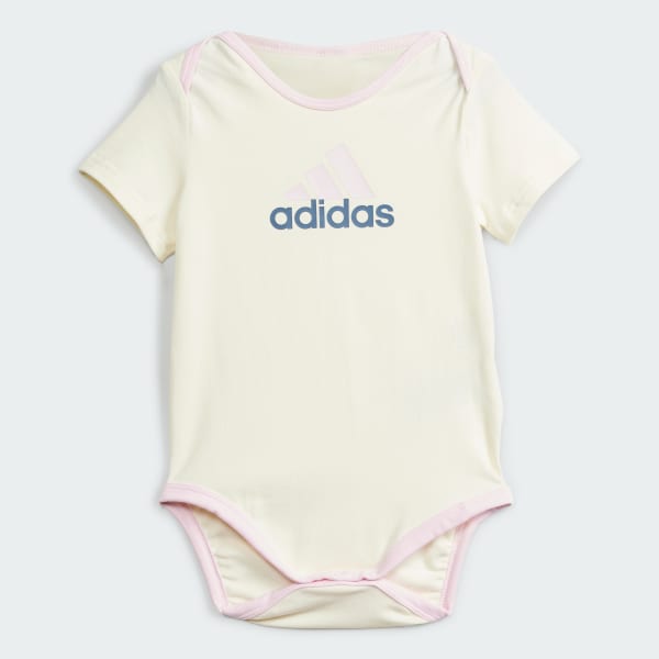 Beige Essentials Big Logo Bodysuit och Mössa Presentset Barn