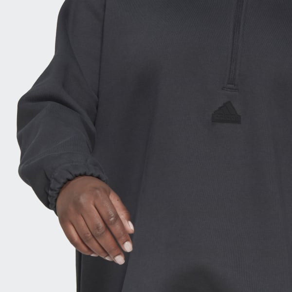 Grijs Sweater Jurk (Grote Maat) TV888