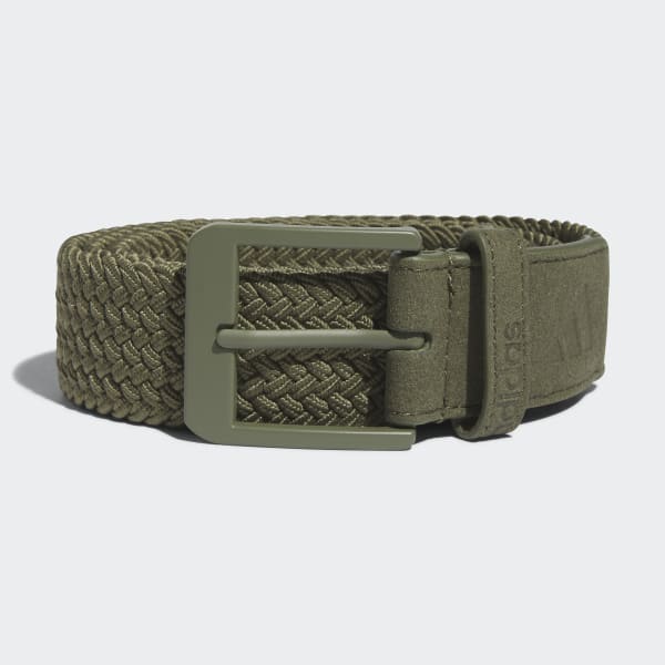 Green Braided Stretch Belt