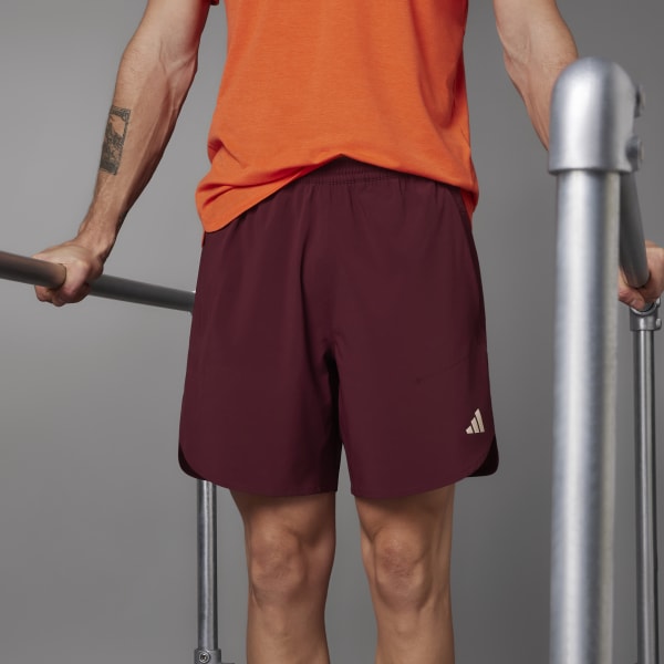 adidas Lift Your Mind Designed for Training Shorts Burgundy