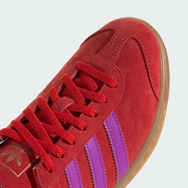 Adidas red hamburg trainers outlet