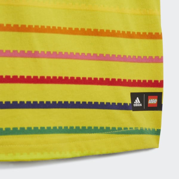 Yellow adidas x Classic LEGO® Tee and 3/4 Pants Set ZH051