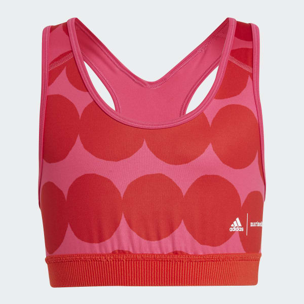 Rosa Top Deportivo de Entrenamiento Marimekko Believe This Primegreen AEROREADY Soporte Ligero