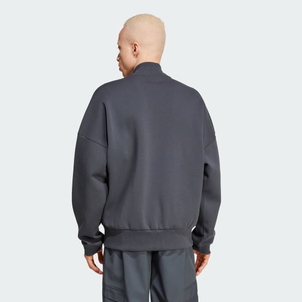Grey FC Bayern Seasonal Doubleknit Track Top