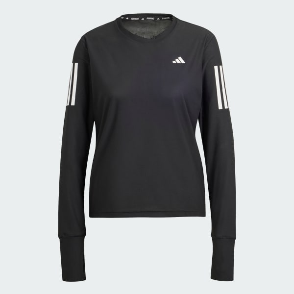 Nero Maglia Own the Run Long Sleeve