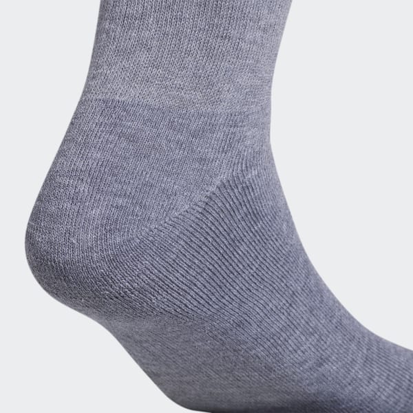 Grey Trefoil Crew Socks 6 Pairs