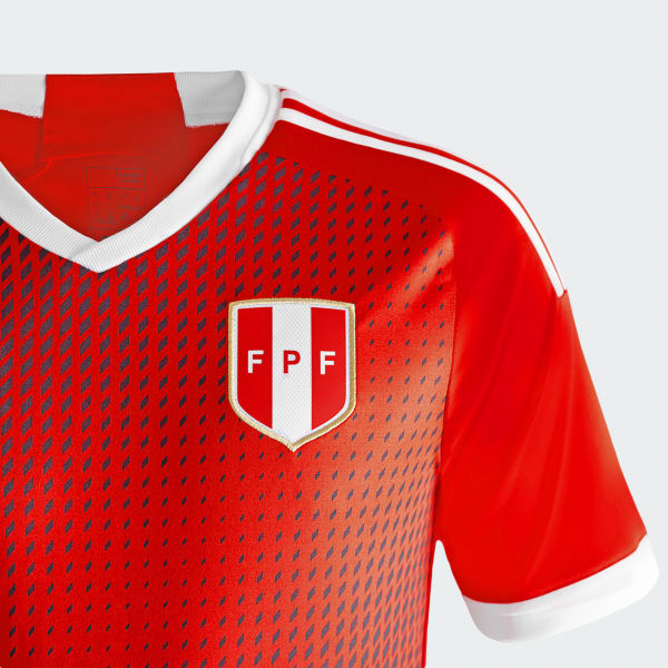 Rojo Camiseta Oficial de Visitante de la Selección Peruana 2023