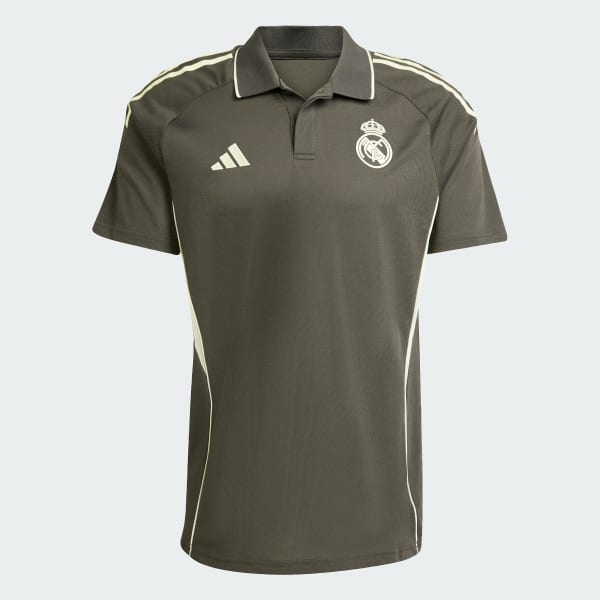 Cinza Camiseta Polo Tiro 25 Competition do Real Madrid