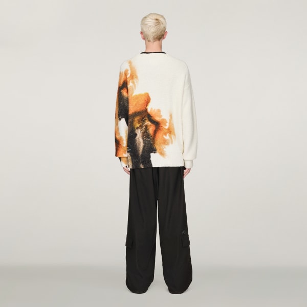 Hvid Y-3 Graphic Knit Cardigan